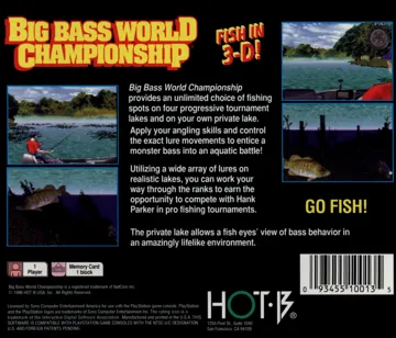 Big Bass World Championship (US) box cover back